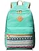 Leaper Canvas Laptop Bag Backpack Shoulder Bag Purse Pen case Water Blue
