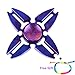 MNtech New Cool Four Spinner Fidget Aluminum Finger Stress Hand Desk Toy EDC ADHD Autism (Purpel)