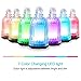 SOMNIA Essential Oil Diffuser， Glass Aroma Diffusers Ultrasonic Cool Mist Humidifier with 7 Colors LED Light and Waterless Auto Shut-off for Home Office Bedroom SPA Yaga Babythumb 2