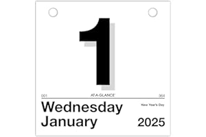 AT-A-GLANCE 2025 “Today Is” Daily Wall Calendar Refill, 6" x 6", Small (K15025)