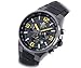 Casio Men's Edifice EFR515PB-1A9V Black Resin Quartz Watch with Black Dial