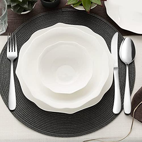 Heavy Duty Silverware Set with Serving Utensils, HaWare 45 Pieces