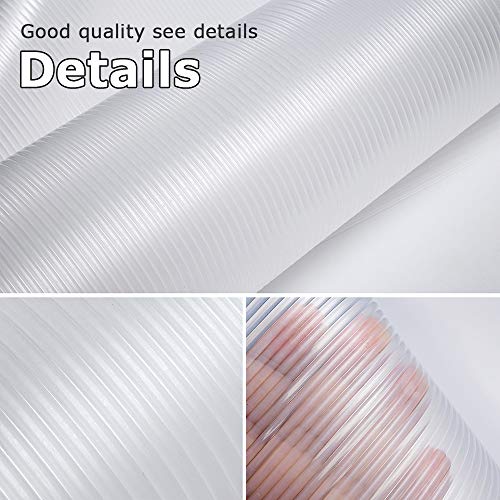 Yachee 3 Rolls EVA Cabinet Liners, Extra Large Non-Slip Non-Adhesive Shelf Liners for Kitchen Cabinets Cupboard Drawer Cushion Shelves, Washable Antifouling Refrigerator Liners, 24"x 60" - Transparent - Thumbnail 3
