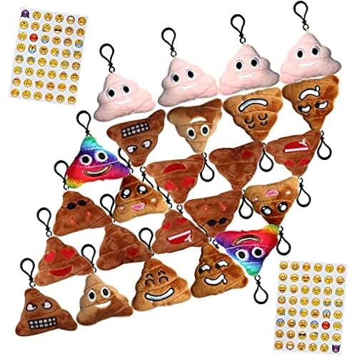 emoji poop party favors