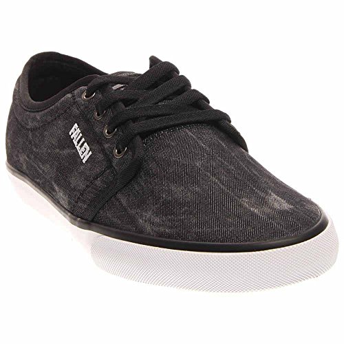 Fallen Men's Forte 2 Skateboard Shoe, Black Chambray/Black, 8.5 M US
