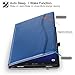 for Samsung Galaxy Tab A 10.1(2016 NO S Pen Version) - Leather Folio Cover for Samsung 10.1 Inch Tablet SM-T580 T585 with Auto Wake/Sleep and Card Slots, Multiple Viewing Angles,Navy Blue