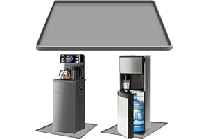 Water Cooler Dispenser Mat with Raised Edge, Water Cooler Mat Drip Tray Floor Protector, 60x40cm Water Dispenser Drip Pan Wat