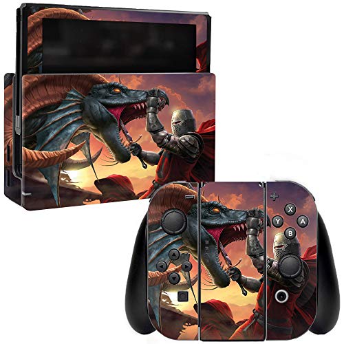 MightySkins Skin Compatible with Nintendo Switch - Dragon Slayer | Protective,…