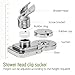 Wingogo Vacuum Suction Cup Shower Head Holder- Adjustable Shower Head Shower Head Bracket Shower Stand Mount Wall Holder Shower Clip Reusable With Adhesive Sucking Disc for Bathroom Accessories