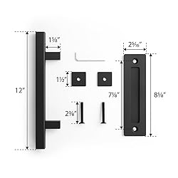 SMARTSTANDARD Heavy Duty 12" Pull and Flush Barn
