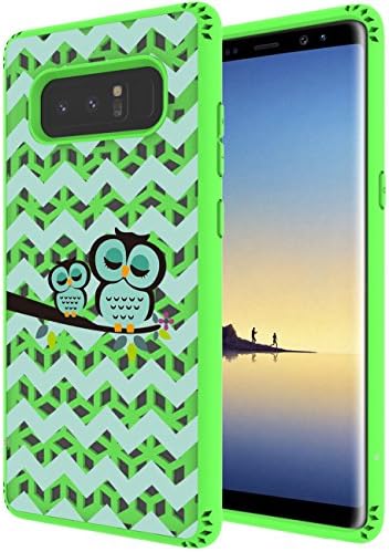 Galaxy Note 8 Case, SWODERS [Shock Absorption] Flexible TPU &amp; High Impact Hard PC Material Non Slip Fashion Graphic Cute Colorful Case For Samsung Galaxy Note 8 - Green