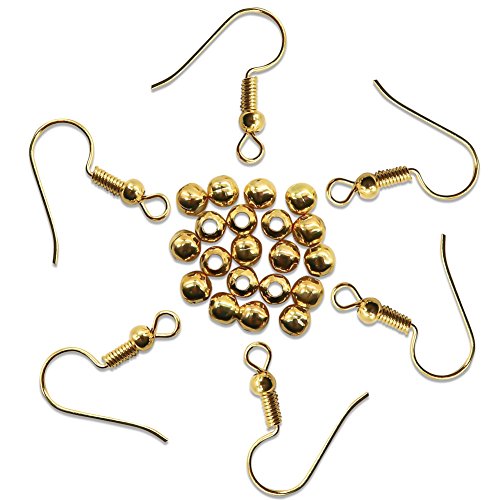TOAOB Jewelery Making Starter Kits Gold Jump Ring Head Pins Eye Pins Earring Hook Findings - Thumbnail 2