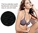 N NAANSI Women Bra Extension 1/2 inch,Sturdy Bra Strap Extender 2 Hook Black,Pack of 6pcs
