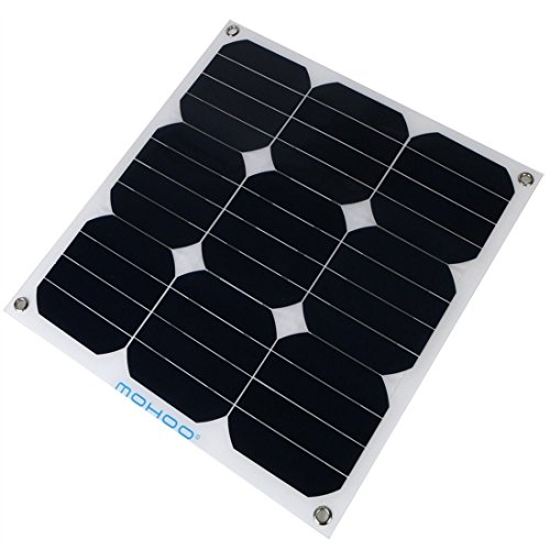 Solar panel,MOHOO 30 Watt 30W 12V Photovoltaic PV Solar Panel Module for Battery Charging