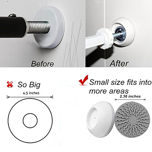 image for Vkania Baby Pressure Gates Wall Protector - Extra Wide Walk Through Pe