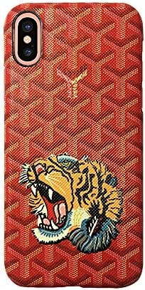 Fashion Luxury Cell Phone Case for iPhone X/XS (Roaring Tiger)