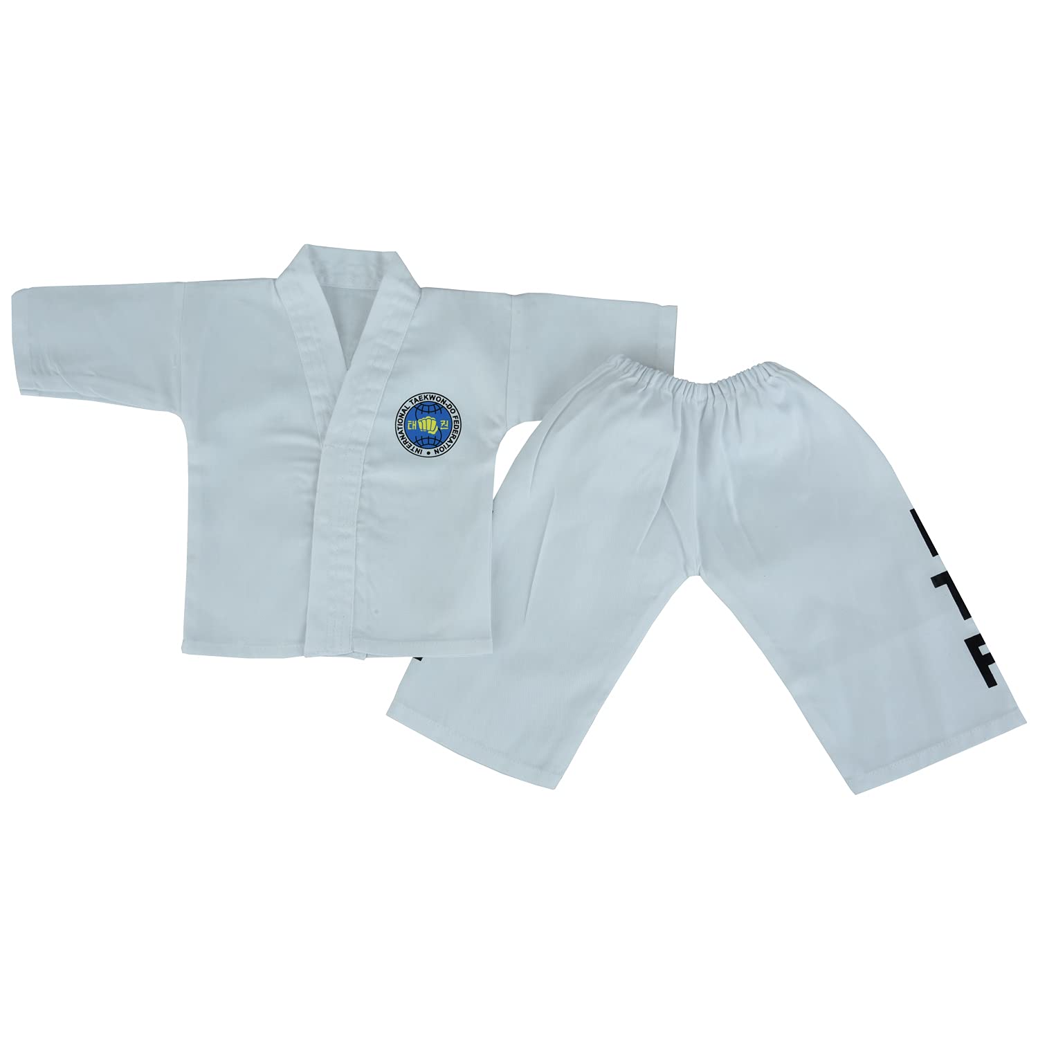 Playwell Martial Arts Infant Baby Cute Little ITF Taekwondo Suit- - NEW (1-2 Years)