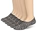 Mottee&Zconia No Show Low Cut Socks for Mens and Womens Cotton Anti-Slip Durable Casual Athletic Invisible Hide Socks 6Pack Size8-11