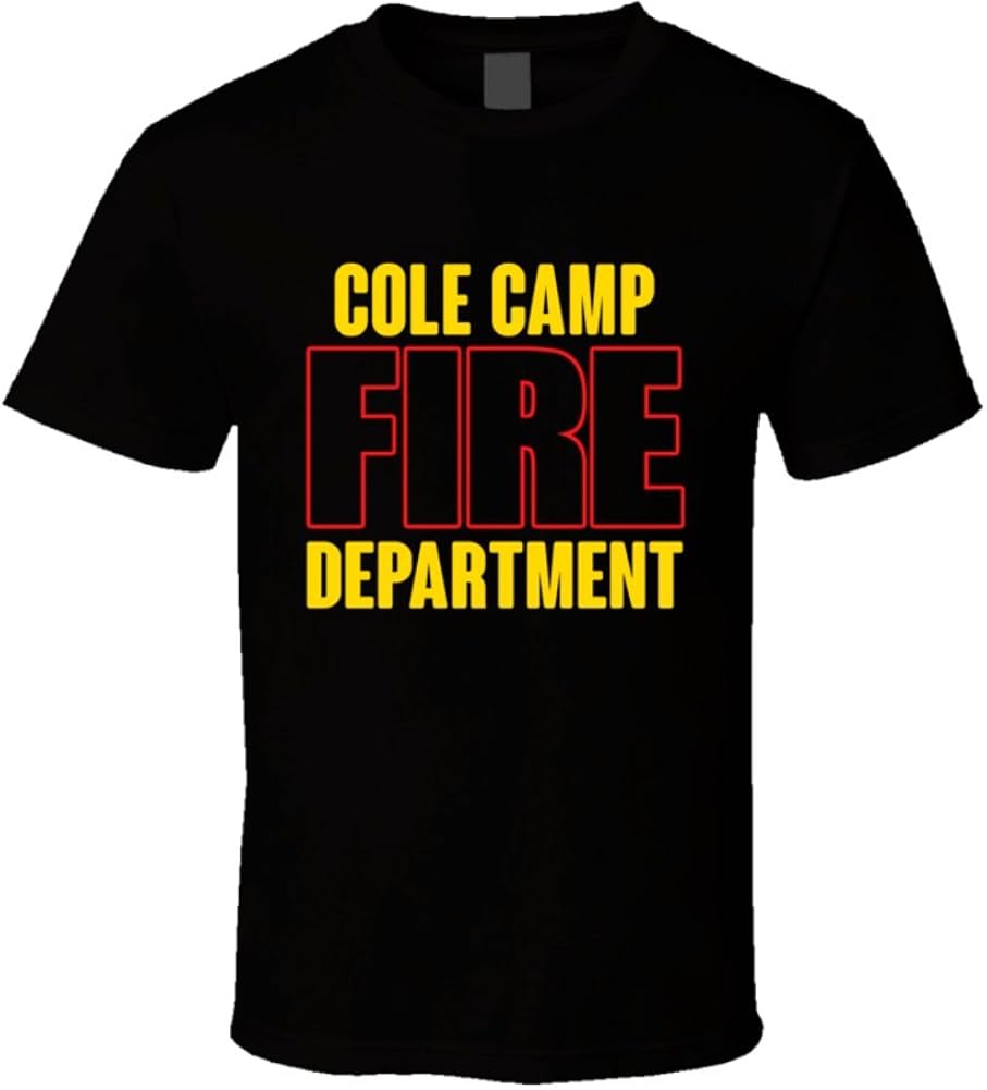 Cole Camp Fire Department Personalized City T Shirt L Black Amazon.ca