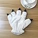 Unisex Bear Plush Paw Claw Gloves Soft Winter Mittens White