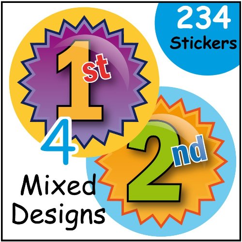 234 Sports Day Themed 1st, 2nd, 3rd, 4th Mixed school Teacher Reward