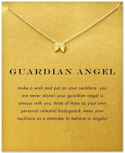 Women Gold Plated Angel Wings Pendant Clavicle Chain Necklace Jewelry Retro NN.