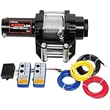 X-BULL 12V 4500LBS/2045kg Winch Wireles Boat Electric Steel Cable 2 Remote ATV (H)