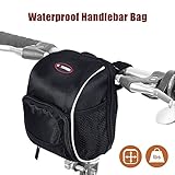 Waterproof Bicycle Handlebar Bag, LC-dolida Basket Bike Bag with Rainproof Cover