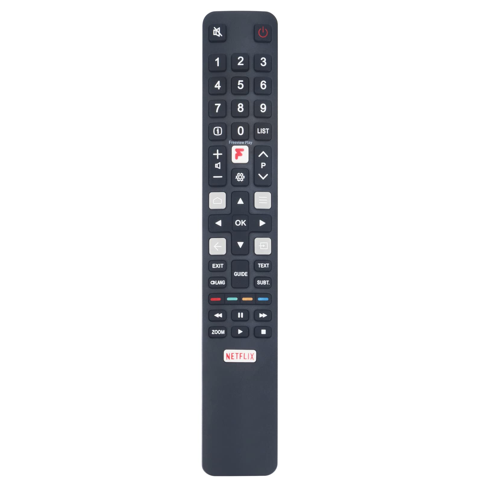 Replacement Remote RC802N YUI5 Sub RC802NU1 RC802N4 Fit for TCL 4K Android TV 75P715K 65P715K 55P715K 50P715K 65P725K 55P725K 50P725K 43P725K 75C725K 65C725K 55C725K 50C725K 75C815K 65C815K 55C815K