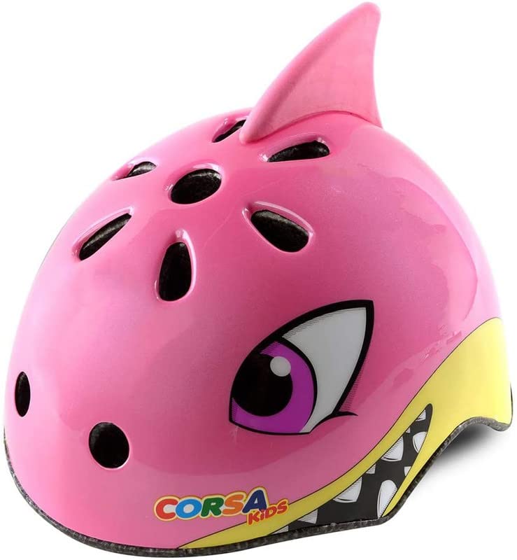 Kids Toddler Shark Bike Helmet Adjustable and Multi-Sport for