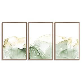 signwin 3 Piece Framed Canvas Wall Art Abstract...