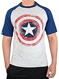 Marvel Avengers Mens' Captain America T-Shirt Large