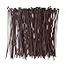 HAODE FASHION Wide 10 Inch Strong Wood Brown Zip Ties 150 Pack, Standard Durable Cable Ties Wood Color-Outdoor, Garden Ties, Office and Kitchen Use