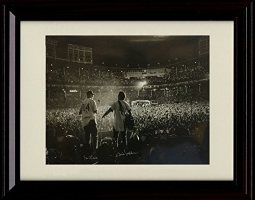 Framed Eddie Vedder & Ernie Banks Autograph Replica Print - Pearl Jam - All The Way - Chicago