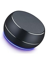 NUBWO altavoces portátiles con Bluetooth y micrófono, función de manos libres, micrófono integrado, bajo mejorado para iPhone, iPad, Blackberry, Samsung y más., Negro