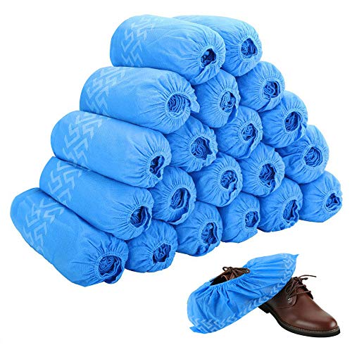 Disposable Boot & Shoe Covers 200 Pack (100 Pairs) NonSlip, Durable