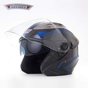 Amazon Sunhorse バイクヘルメット ジェット ヘルメット 軽量 Bike