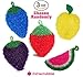 Fun Dish Scrubber by Dish Scrubbie (3PK Mix) - Fruit Shaped Kitchen Sponge Washing Dishes - Reusable Sponges for Scrubbing, Cleaning, Dishwashing - No Odor Sponges Kitchen Scrubbers
