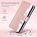 ULAK Galaxy Note 10 Plus Wallet Case, Floral PU Leather Folio Magnetic Flip Kickstand Case with Credit Card Holder Stand Shockproof Protective TPU Cover for Samsung Galaxy Note 10+ Plus, Rose Gold