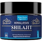Prime Choice Spot LLC Himalayan Shilajit Resin 50g | Pure Gold Grade Mumiyo from Gilgit-Baltistan | Raw Mineral Pitch with Fulvic & Humic Acid | 85+ Trace Minerals