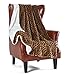 MERRYLIFE Cheetah Sherpa Throw Blanket Leopard Print Plaid Couch | Ultra-Plush Decorative Soft Colorful | Plush Travel Chair Blanket Throws(60