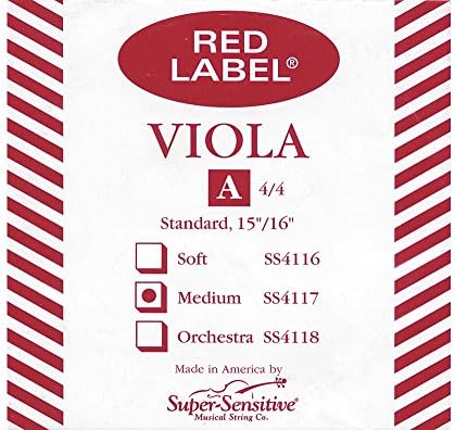 Supersens 14113 Red Label Viola A String, 12-Inch Mini Size