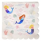 Meri Meri Let's Be Mermaids Large Napkins