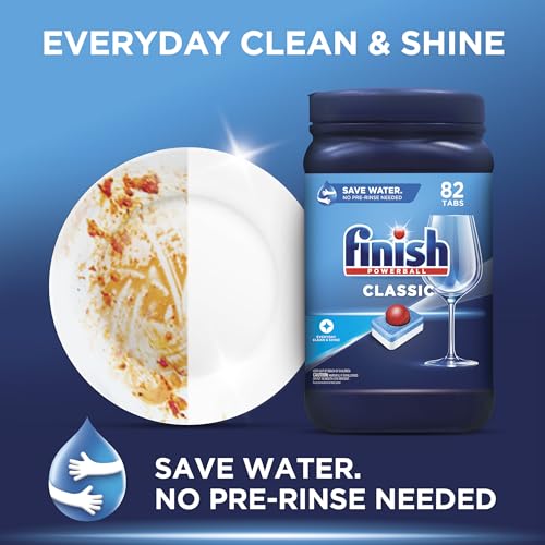 FINISH Classic, Dishwasher Detergent, Powerball, Dishwashing Tablets, Dish Tabs, 84 Count
