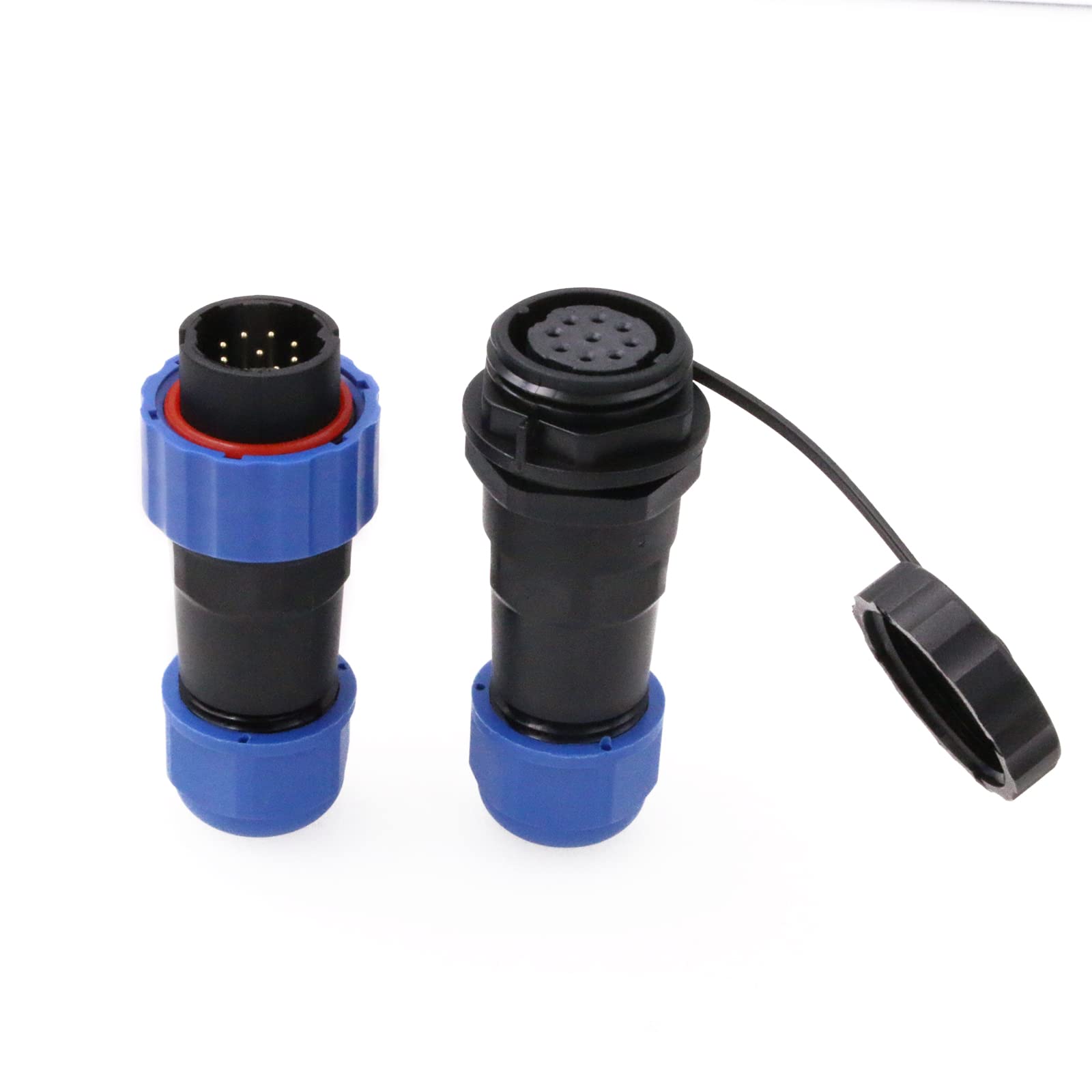 Eonvic 5A 250V SD20 9 Pin Waterproof Aviation Connector IP68 Waterproof Soldering Circular Connector Panel Wire Connector Panel Mount