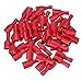 100x European Male & Female Insulated Spade Quick Wire Crimp Connectors 22-16AWG