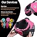 VIVAGLORY Sports Style Dog Life Vest, Dog Life Jacket for Swimming & Boating, Ripstop & Buoyancy for Puppy Doggy, Lifejacket with Handle, M, Pink