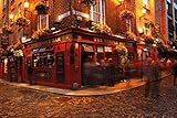Dublin - Temple Bar Poster 36 x 24in by Posterstoponline