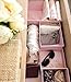 HappiBox Hikidashi Box Set of 3 | Dresser Drawer Organizer for Clothes | Decorative Storage Box with Lid | Clothing Organizer | Desk Drawer Organizer| Organizing Bin | Memory Box | Cardboard (Pink)