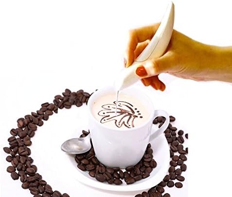 Electric Spice Pen for Latte Food Art, Decorate Food Creative Messages Drawings With Cinnamon, Coffee Grounds, Cocoa Powder, Ground Sugar by Samantha